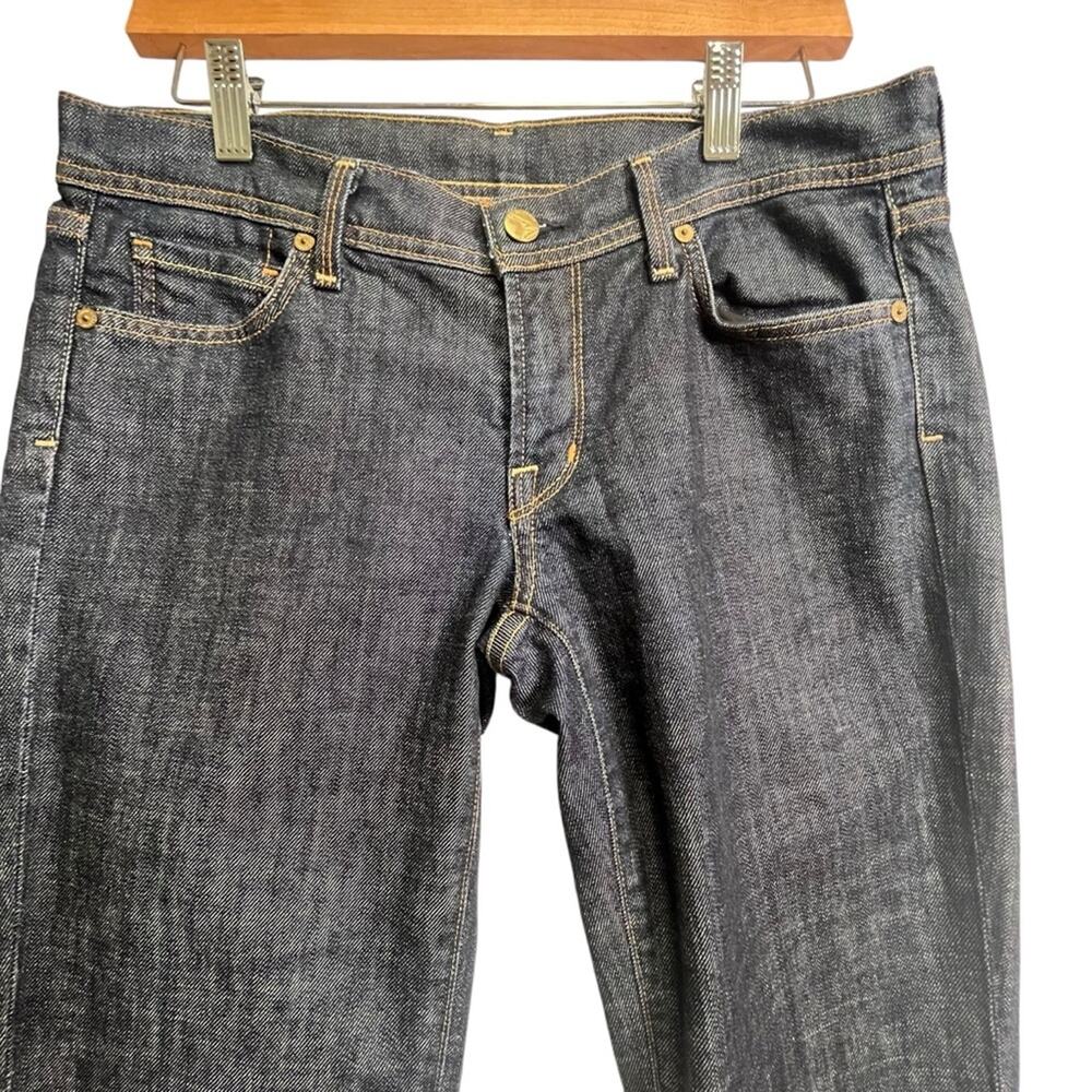 Citizens of Humanity Ava Low Waist Stretch Straight Leg Dark Denim Jean Size 30 - Picture 2 of 16